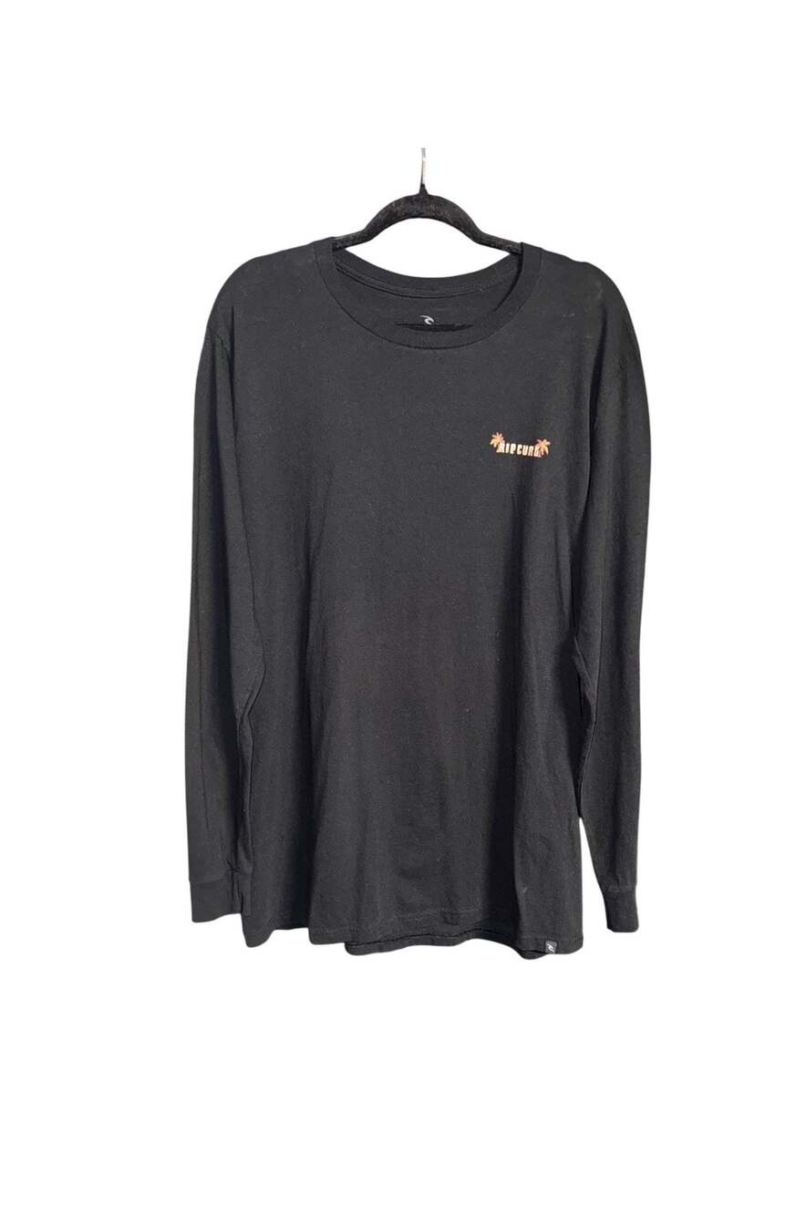 Rip Curl Shred Till Dead Long Sleeve T-Shirt Black Size L